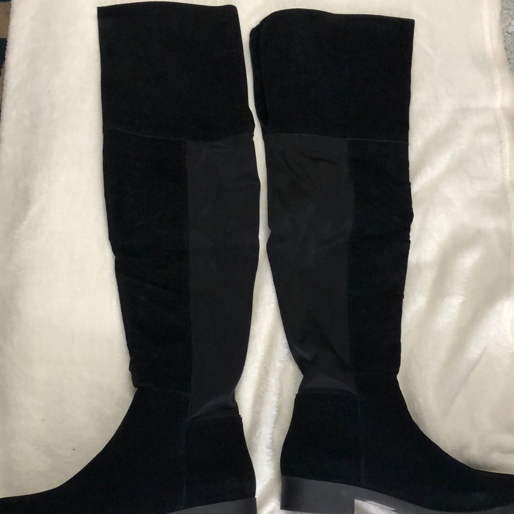 Over the knee black boots 9.5 “Aaliyah”